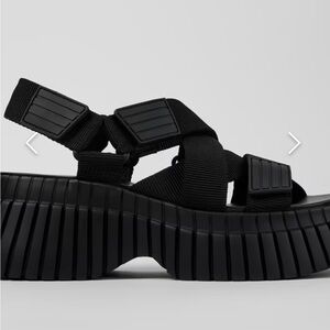 NEW🔥🔥Camper Black Platform Strap Sandals